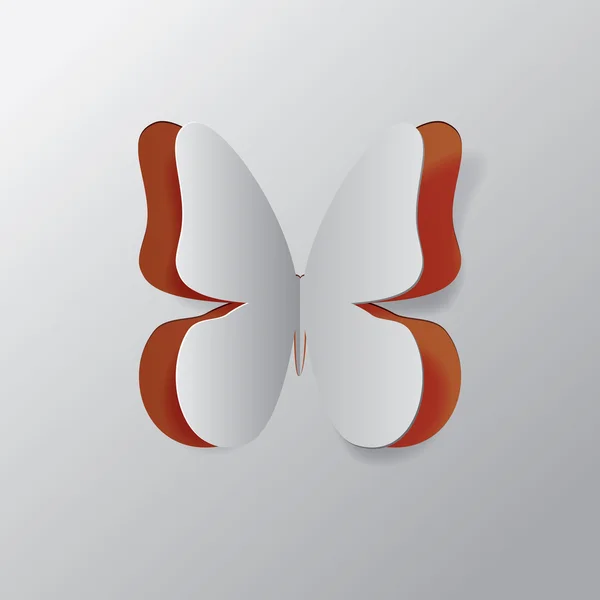 Découper papillon en papier — Image vectorielle