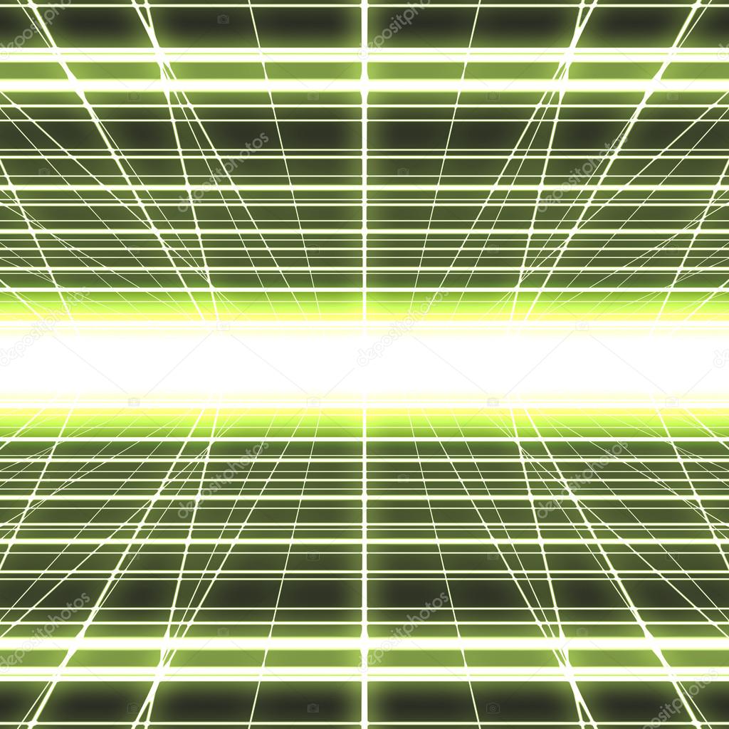 Glowing cyber grid