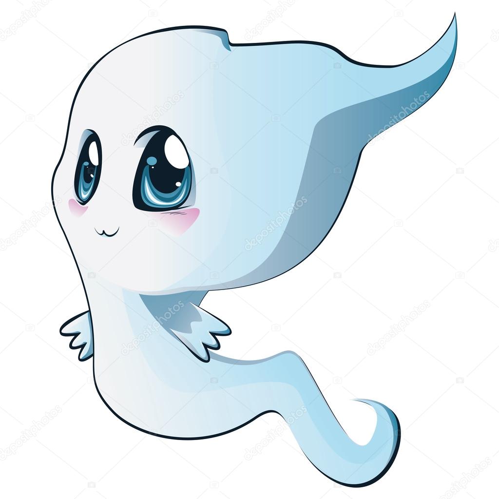 Cute cartoon ghost