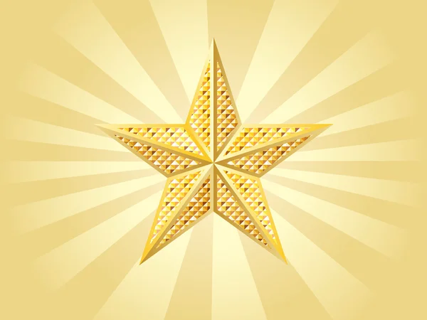 Golden star — Stock Vector