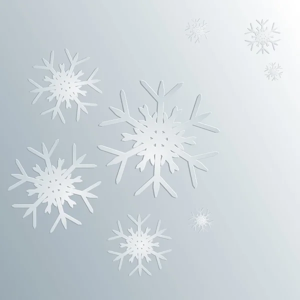 Paper snowflakes — Stock Vector