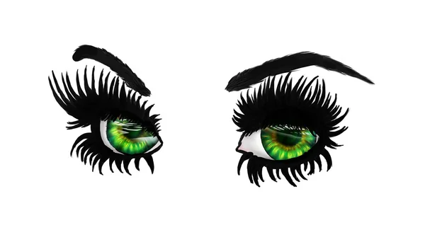 Green eyes — Stock Photo, Image