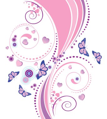 yumuşak pembe çiçek süsleme