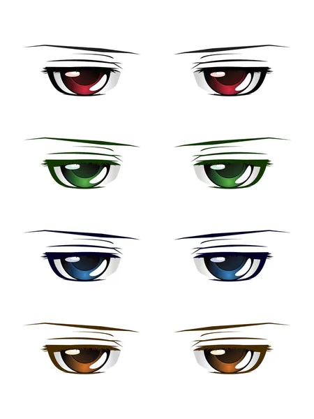 100,000 Anime eyes Vector Images