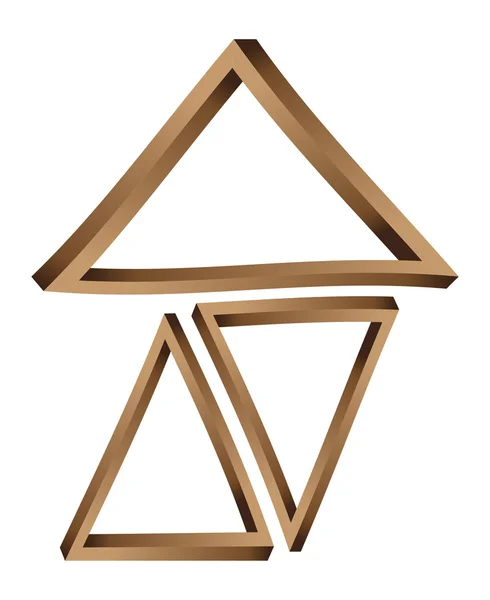 奇妙的三角形 — 图库矢量图片