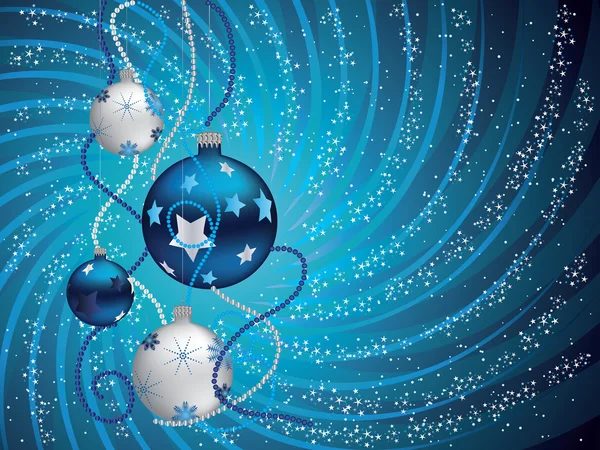 Fondo azul de Navidad — Vector de stock