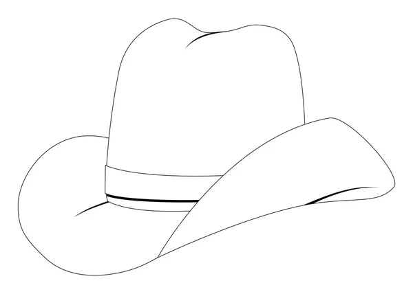 Sombrero de vaquero — Vector de stock