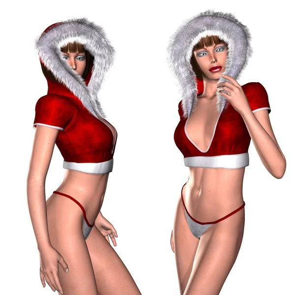 Winter bikini — Stock Photo, Image