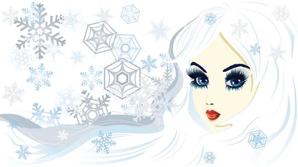 Snow queen — Stock Vector