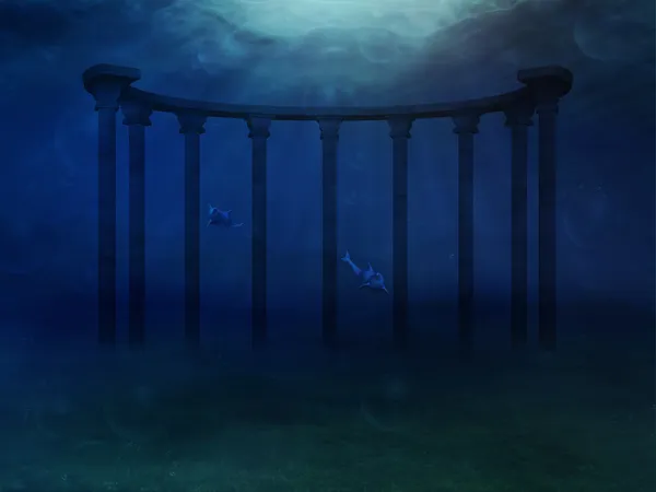 Surrealistiska undervattenslandskap — Stockfoto