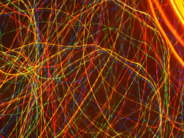 Colorful light streaks Stock Photo