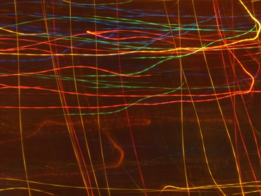 Renkli ışık çizgileri