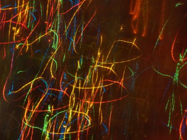 Renkli ışık çizgileri