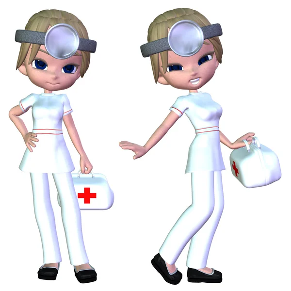 3d Cartoon doctor — Stock Photo, Image