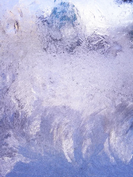 Winter frost on window — Stock Photo, Image