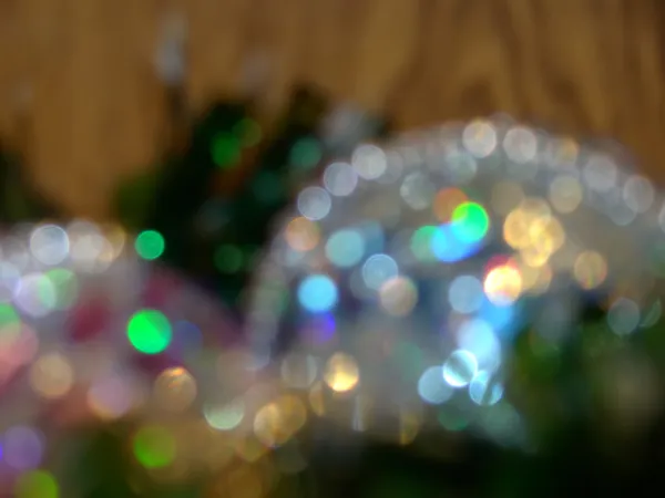 Defocused Christmas decorations — Stock Photo, Image