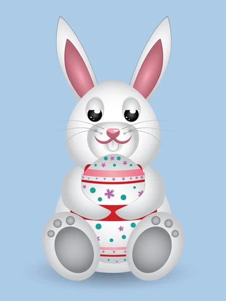 Bunny with Easter egg — Stock Vector