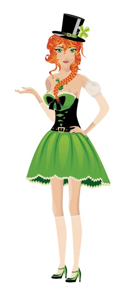 Chica duende — Vector de stock