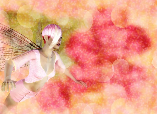 Fairy on Bokeh background — Stock Photo, Image