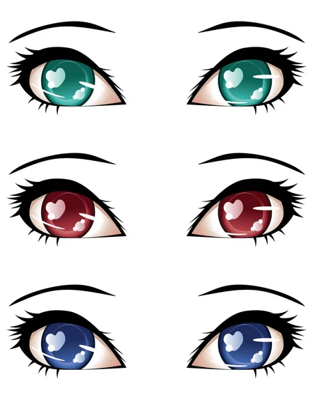 Yeux stylisés — Image vectorielle