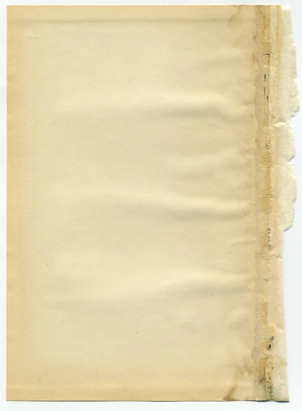 Feuille de vieux papier — Photo