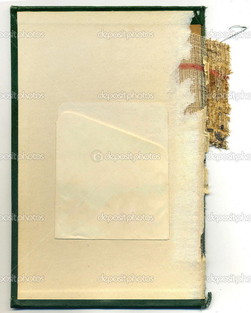 Library Pocket on an Old Book