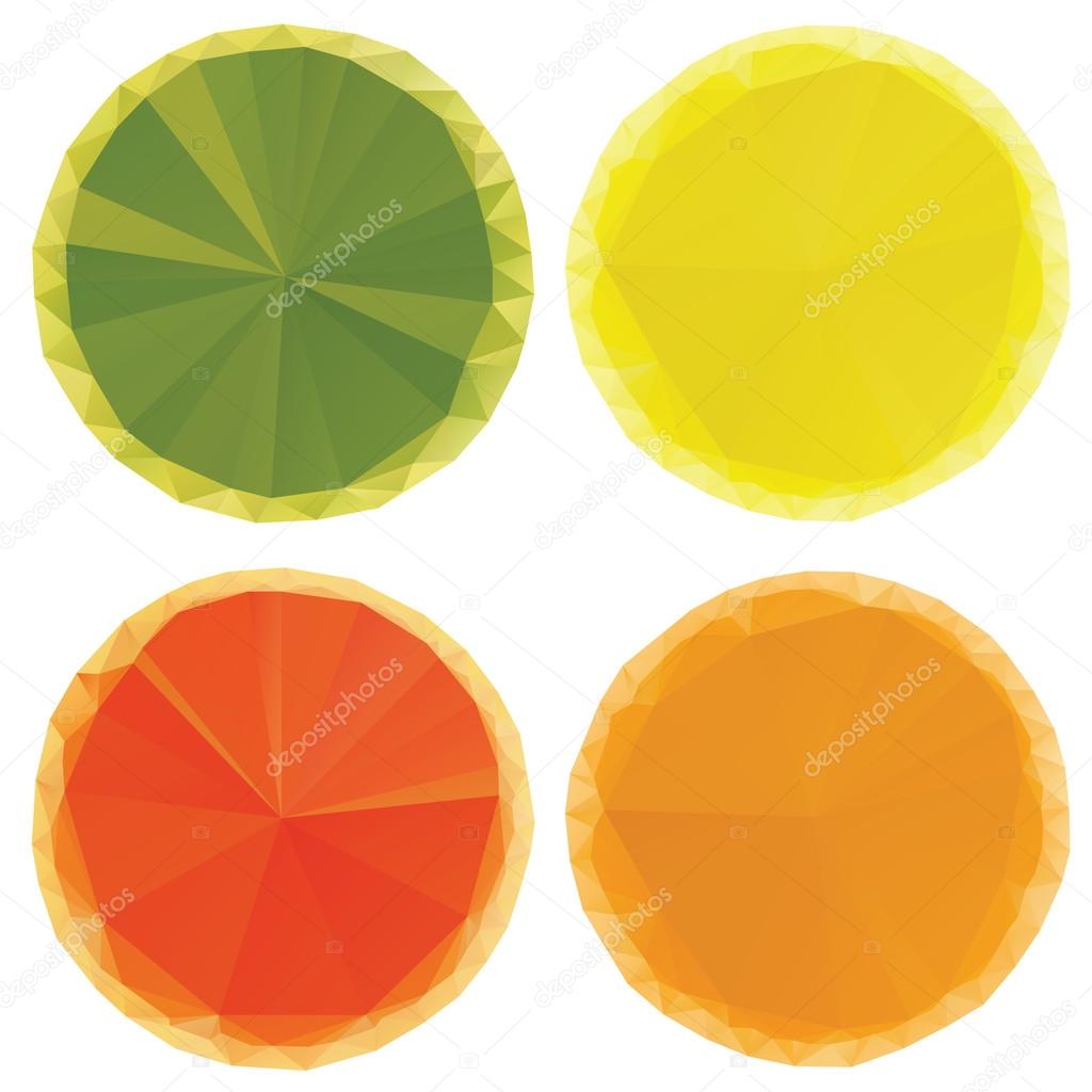 Geometric Fruit Slices