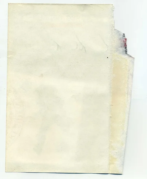 Feuille de vieux papier — Photo