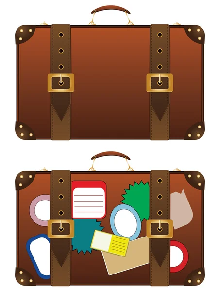 Traveling Suitcase — Stock Vector