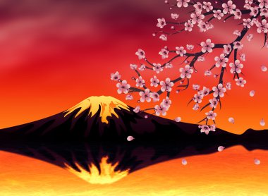 Sakura, günbatımı Zamanı
