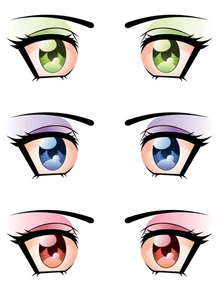 Conjunto de ojos — Vector de stock