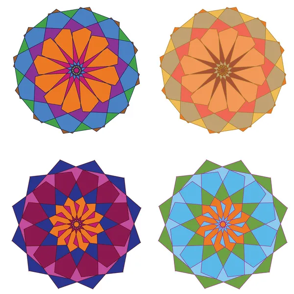 Ornamentos circulares — Archivo Imágenes Vectoriales