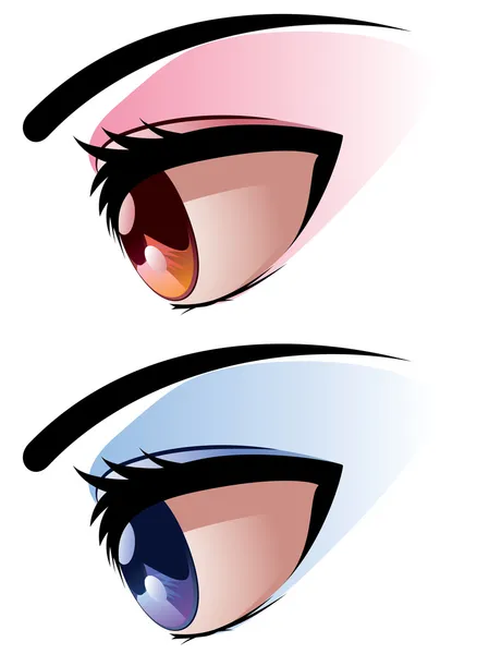 Conjunto de ojos — Vector de stock