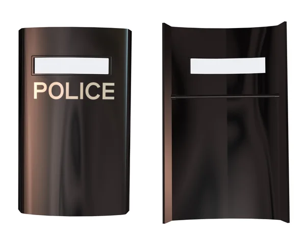 3D policejní štít — Stock fotografie