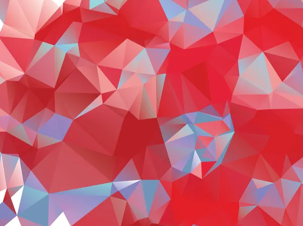 Red and Blue Polygonal Background — Stock Vector