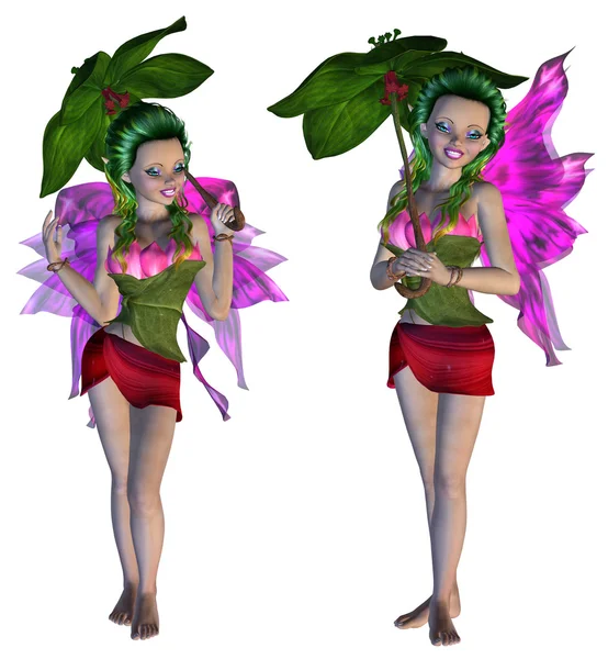 3D Floral Fairy — Stock Photo, Image