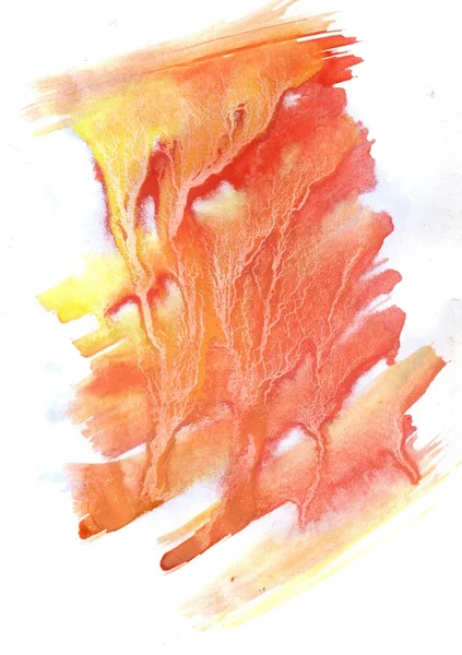 Оранжевая гуашь — стоковое фото