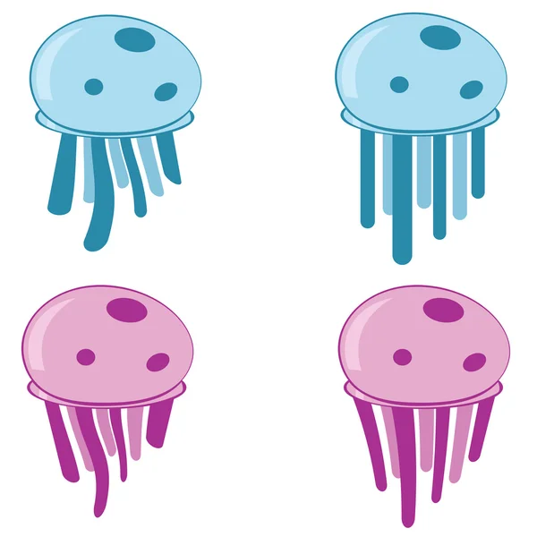 Jellyfishes — Stock Vector