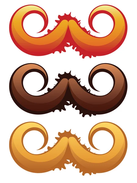 Mustaches Set — Stock Vector