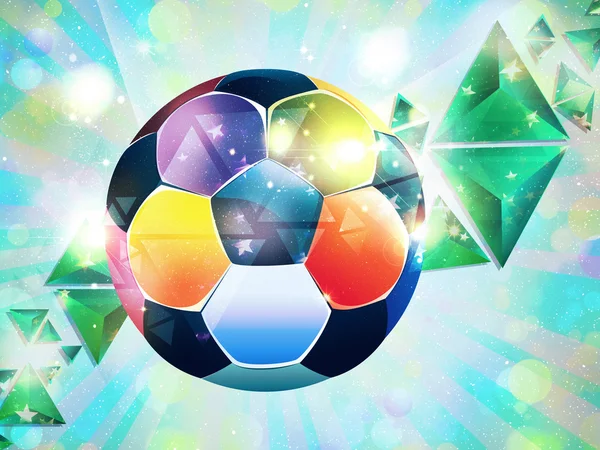 抽象的なサッカー ボール — ストック写真