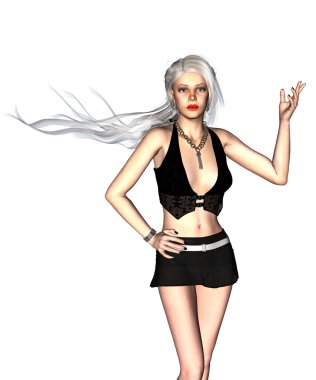 siyah kıyafeti dans eden kız