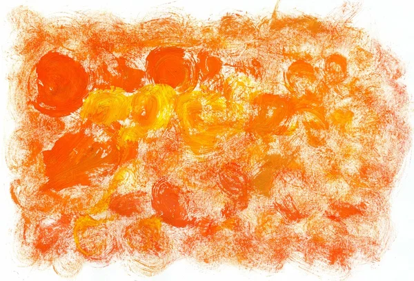 Orange Yellow Gouache — Stock Photo, Image