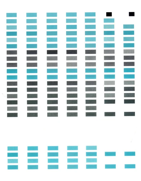 Impressão de teste — Fotografia de Stock