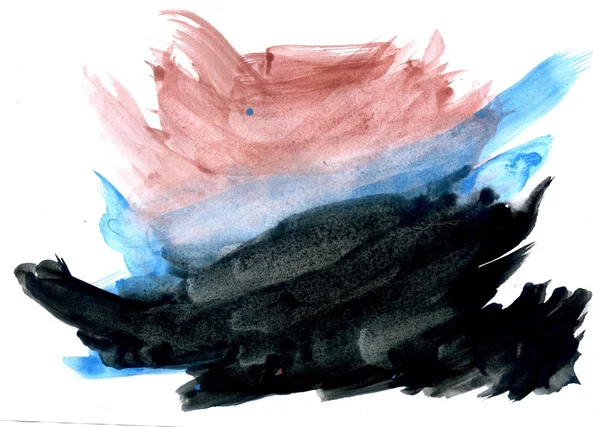 Textura pintada de azul e preto — Fotografia de Stock