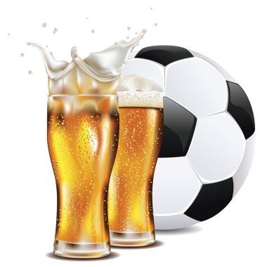 bira ve futbol topu