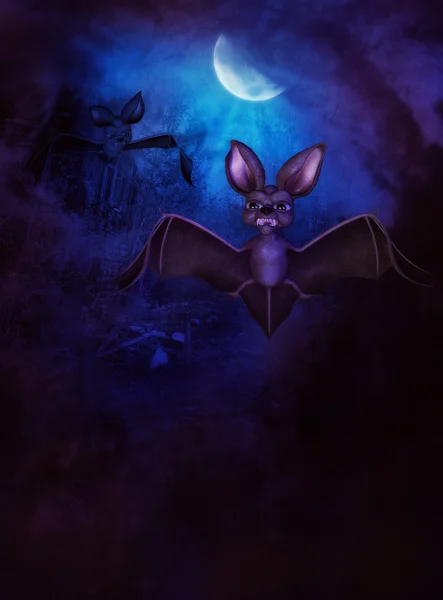 Morcegos de Halloween — Fotografia de Stock