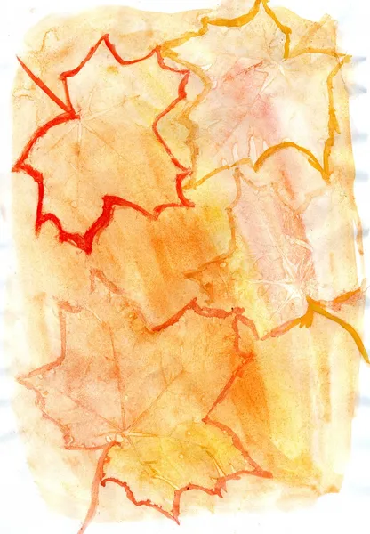 Оранжевая желтая гуашь — стоковое фото