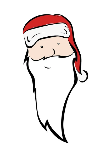 Comic Christmas Style Santa Klaus — Stockfoto