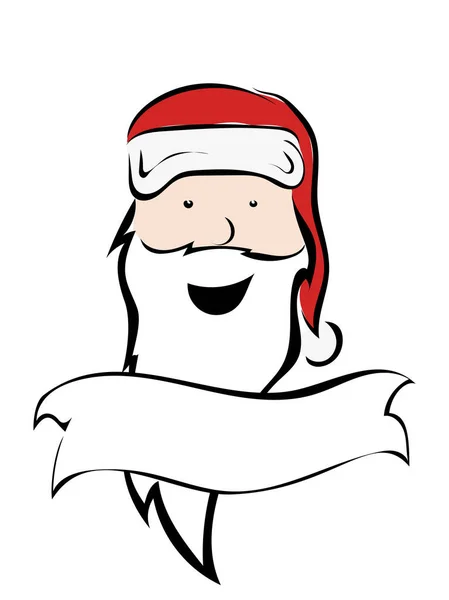 Comic Christmas Style Santa Klaus — 스톡 사진
