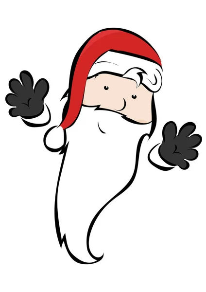 Santa Klaus Comic Style — Stockfoto